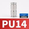 304 Stainless Steel Pneumatic Quick Connectors: High-Pressure Resistant Straight Reducer and Quick Connect Tee