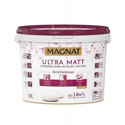 Magnat Ultra Matt 10L White Latex Paint for Walls and Ceilings