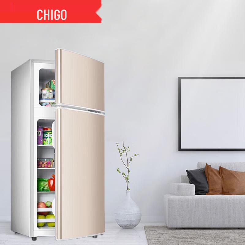 CHIGO 128L Compact Two-Door Refrigerator CN plug (adapter included)