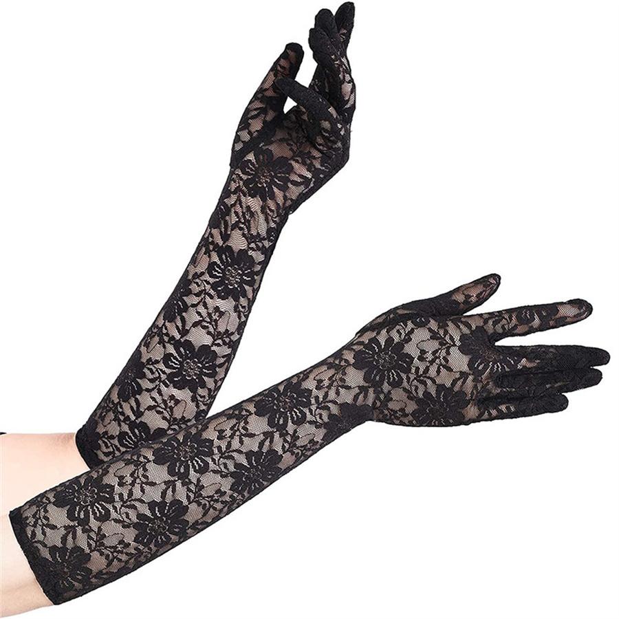 Long Lace Gloves for Women Wedding Bridal