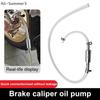 Motorcycle Brake Bleeder Kit, Manual Fluid Extractor Pump, One-Way Check Valve Hydraulic Brake Clutch Bleeding Tool, With Alumin
