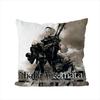 NieR Automata Pillow Case For Car Sofa Decorative Home Doublesided Print Plush Square Throw Pillow Cushion Cover