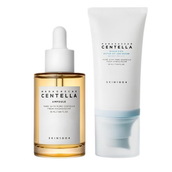 Skin1004 Madagascar Centella Ampoule & Madagascar Centella Hyalu-Cica Water-Fit Sun Serum (55, 50ml)