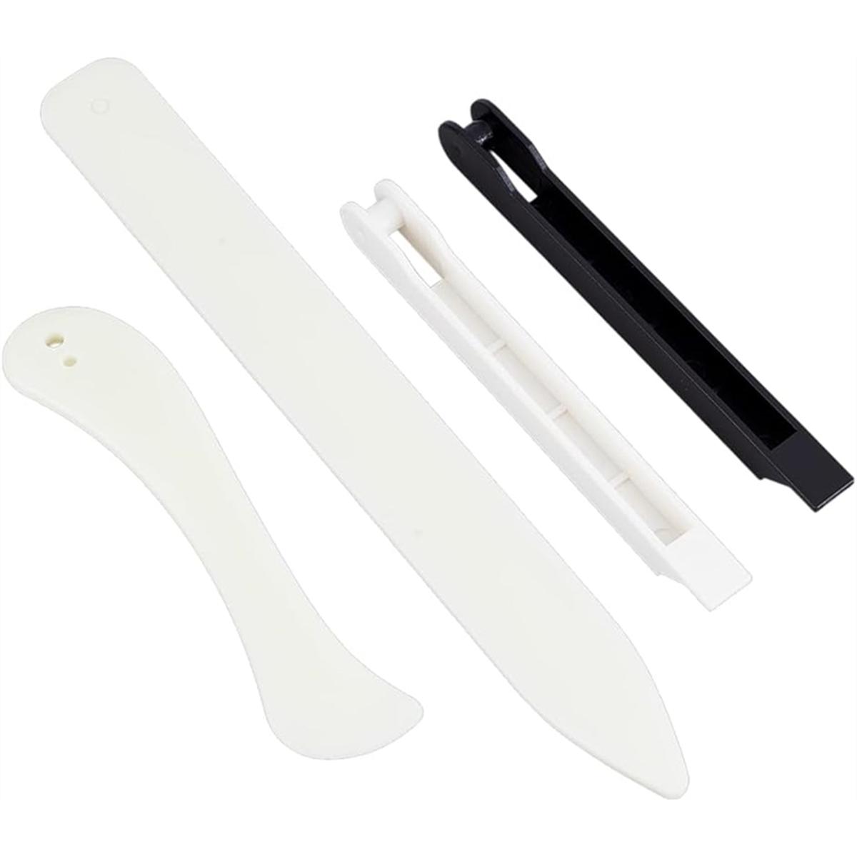 

2025+ 4Pcs Copper Foil Hand Foiler 7/32Inch Glass Copper Foiling Tool Plastic Stained Glass Burnisher Bone Folder Scoring Tool China Mainland