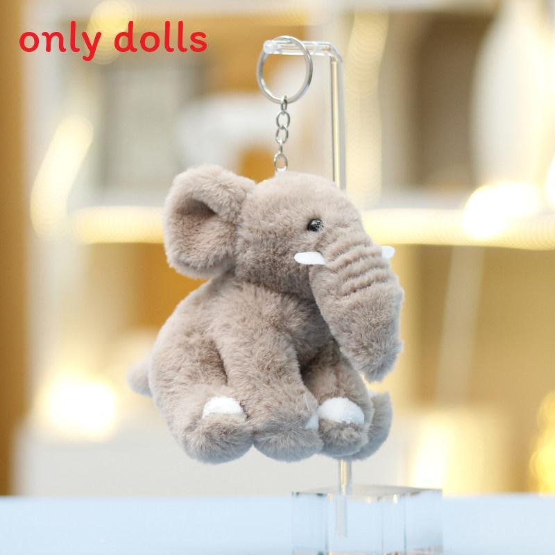Elephant Plush Toy With Pp Cotton For Girls Gift Keychain And Bag Decor