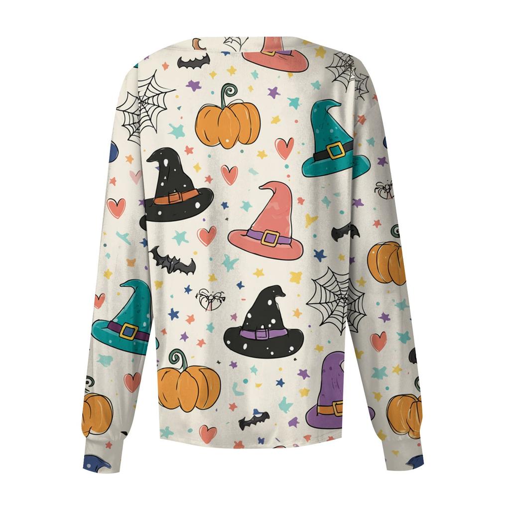Women's Casual Long Sleeve Single Breasted Printed Dry- Top