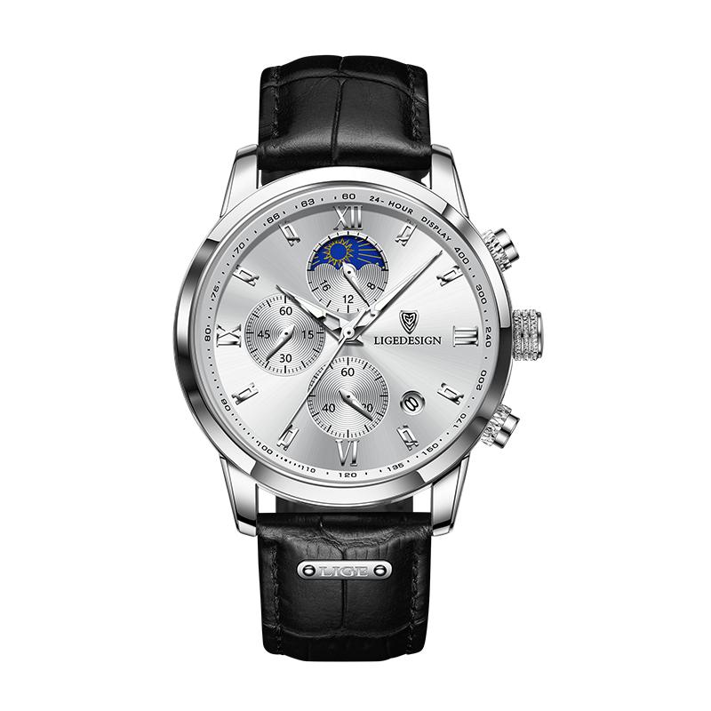 LIGE New Business Men's Watches Luxury Men Wrist Watch Leather Quartz Watch Sports Waterproof Male Clock Relogio Masculino+Box