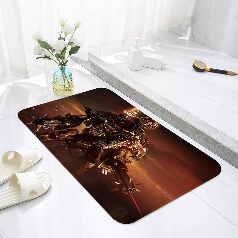 B-Warhammes-D-40k Floor Mats Home Laundry Rug Carpet For Living Room Decor Lounge Area Anti-slip Foot Mat Entrance Doormat