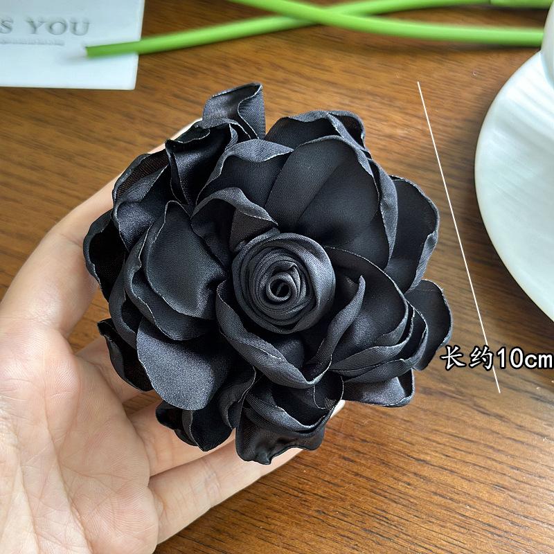 Elegant Korean Style Big Size Cloth Camellia Flower Brooch For Women Girls Fashion Classic Party Wedding Corsages Pin Gift