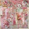 8 Blatt A5 Blumen Papier Scrapbook Papier Briefpapier Dekoratives Papier für Bastelarbeiten Scrapbooking Album Dekoration