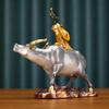 Color Copper Shepherd Boy Riding Cattle Decoration Home Hallway Office Opening And Housewarming Gift Decorations