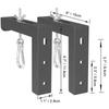 Coppia di Staffe a L da Parete per Schermo di Proiezione con Ganci da 6 Pollici per Home Theater e Schermi Cinematografici.