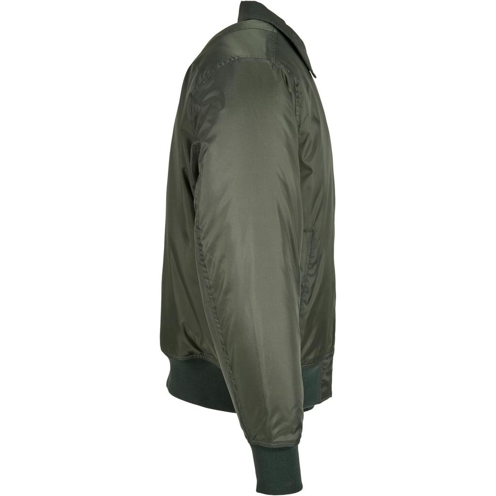 Build Your Brand Mens Collared Bomber Jacket