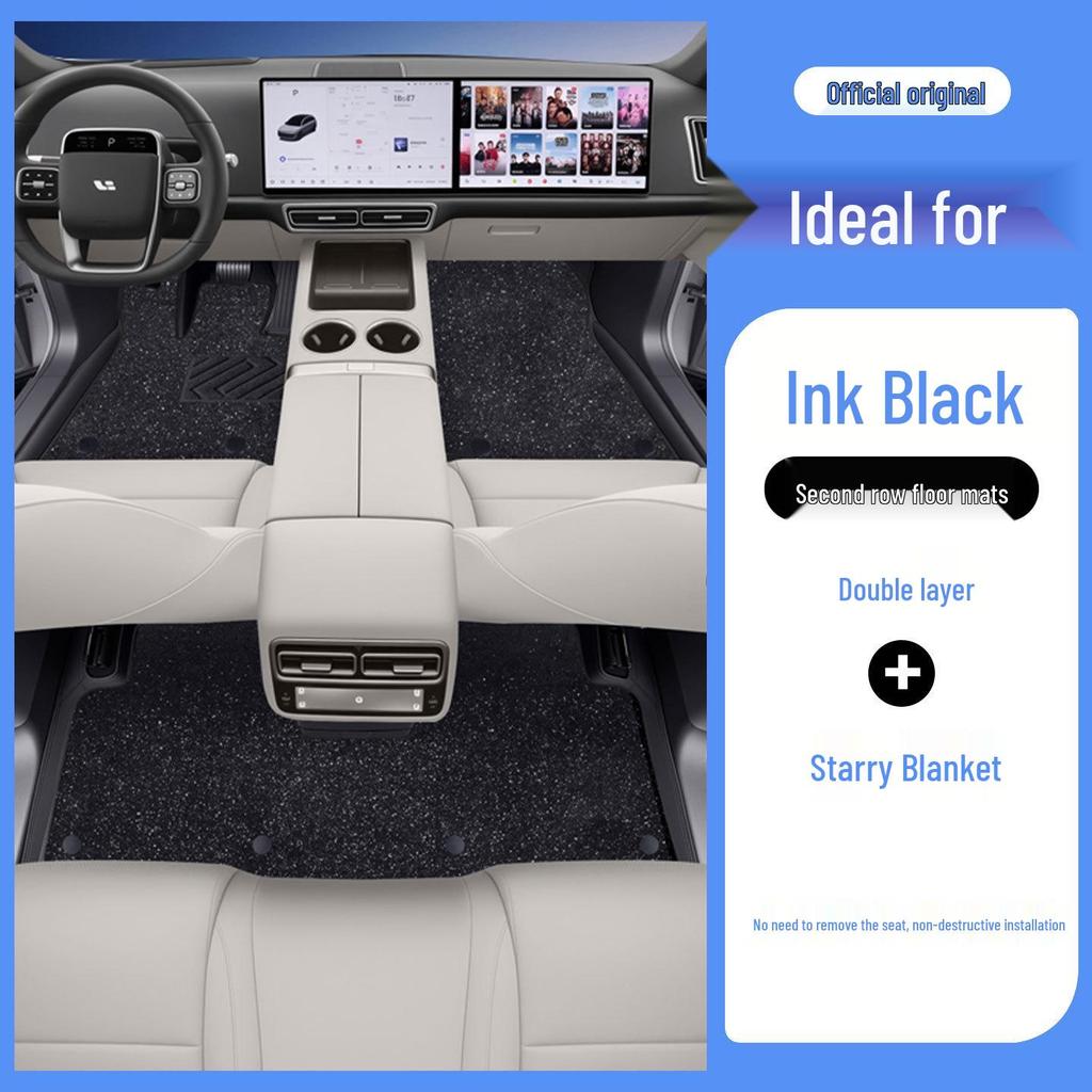 Ideal i6 Odorless Leather Full Coverage Floor Mats for Eco-Friendly Car Interior Protection