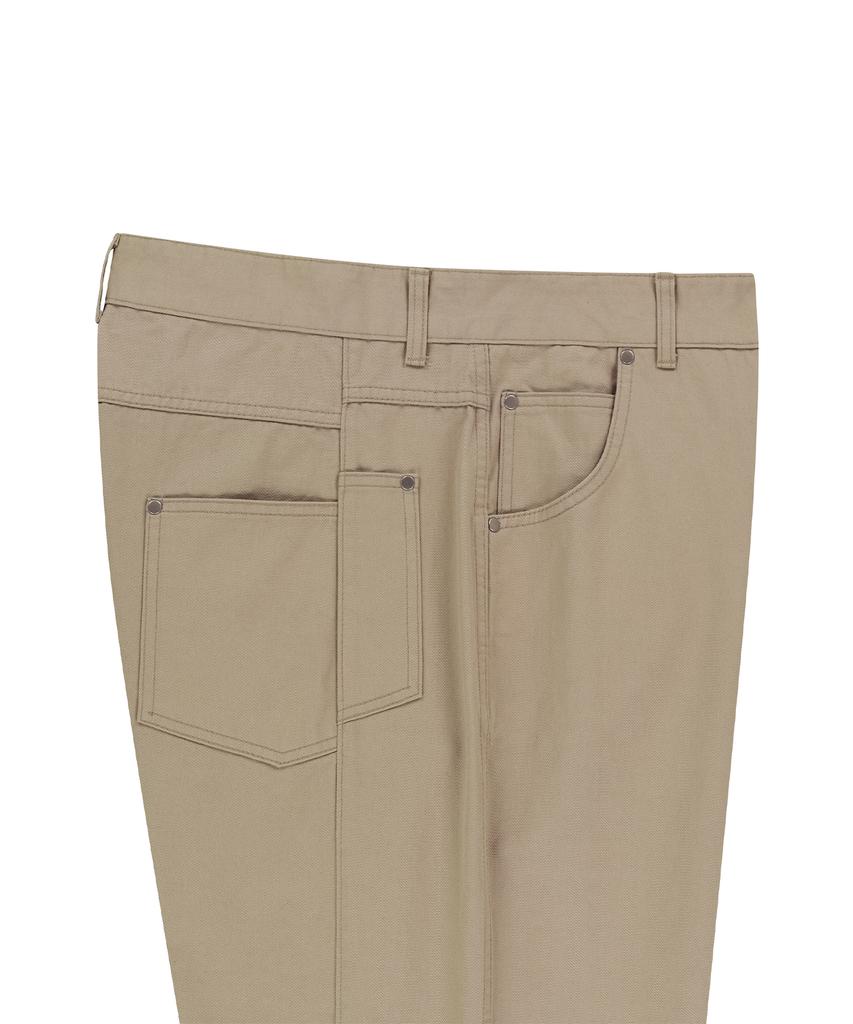 ENDOOR Back Side Panel Pants (Beige)