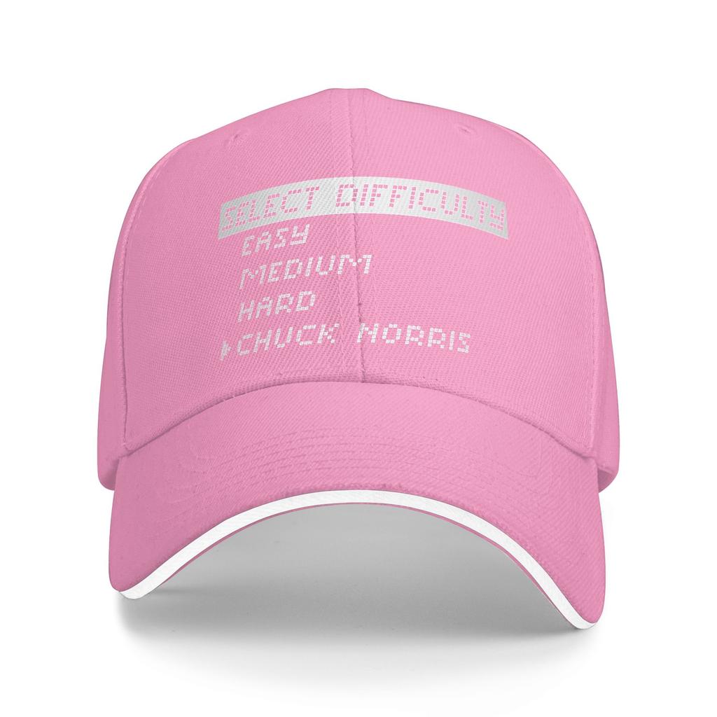 Select Difficulty Chuck Norris Baseball Cap Hip Hop Sandwich Caps for Men Women Adjustable Headwear Fishing