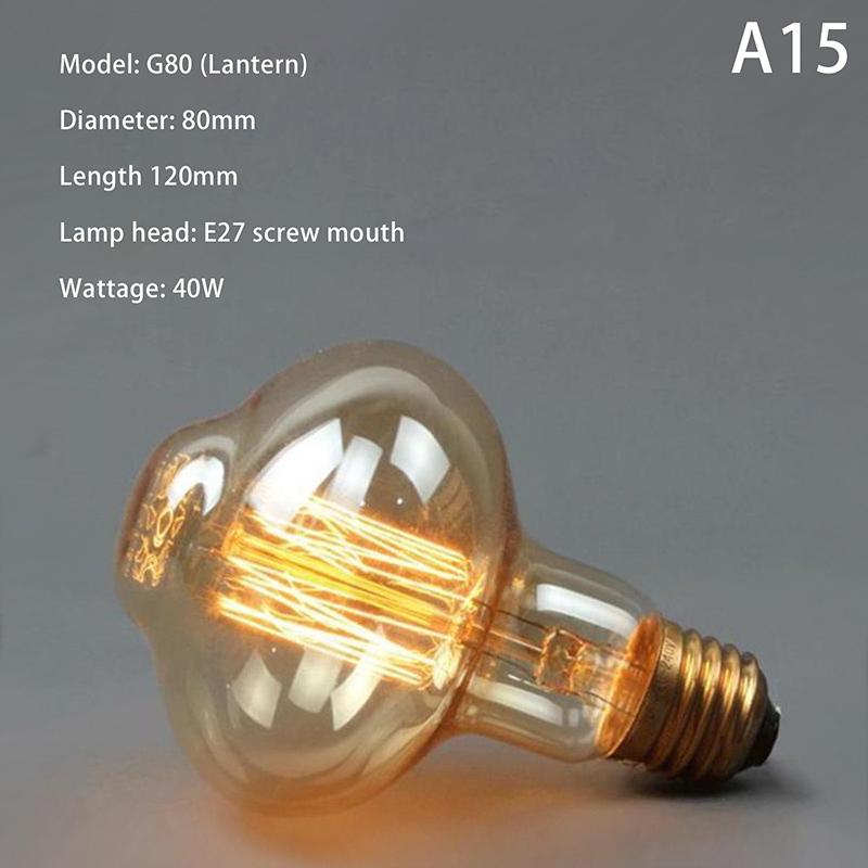 Bec retro galben 220V 110V E27 40W bec incandescent cu LED vintage pentru decor acasă lampă vintage