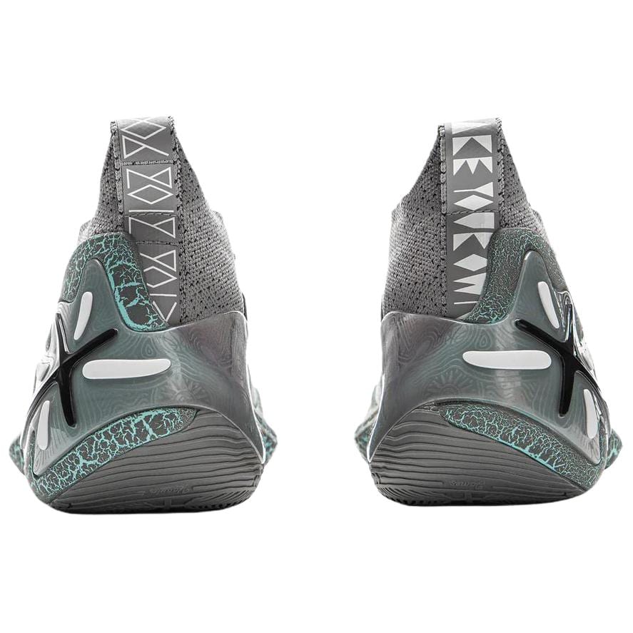Li Ning Way Of Wade 11 Textile, Split Cow Leather Low Top Casual Shoes Men's Green Gray ABAU049-20