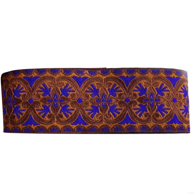 Retro Fabric Sewing Trim 7.1yardX50mm Polyester Webbing Ribbon For Sewing Craft HX6C