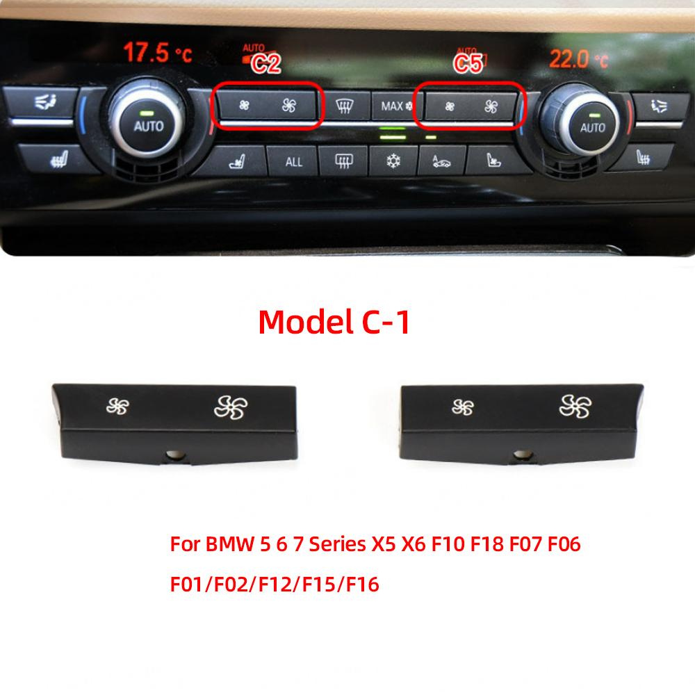 Car Heater Climate Control Wind Volume Air Conditioning Switch Ac Buttons Caps For BMW F10 F02 F07 F30 F35 F80 F25 E70 E84 E90