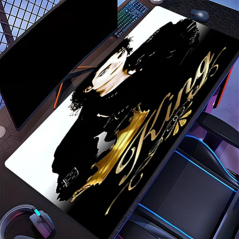 Alfombrilla de ratón con estampado de Michael Jackson, para teclado, alfombrilla para portátil PC para oficina, uso doméstico, decoración de escritorio, regalo de cumpleaños perfecto para jugadores