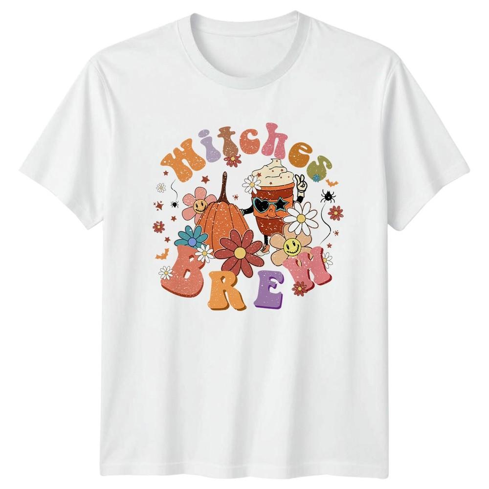Witches Brew Unisexs TShirt Coffee Retro Halloween Halloween Gift For Her S