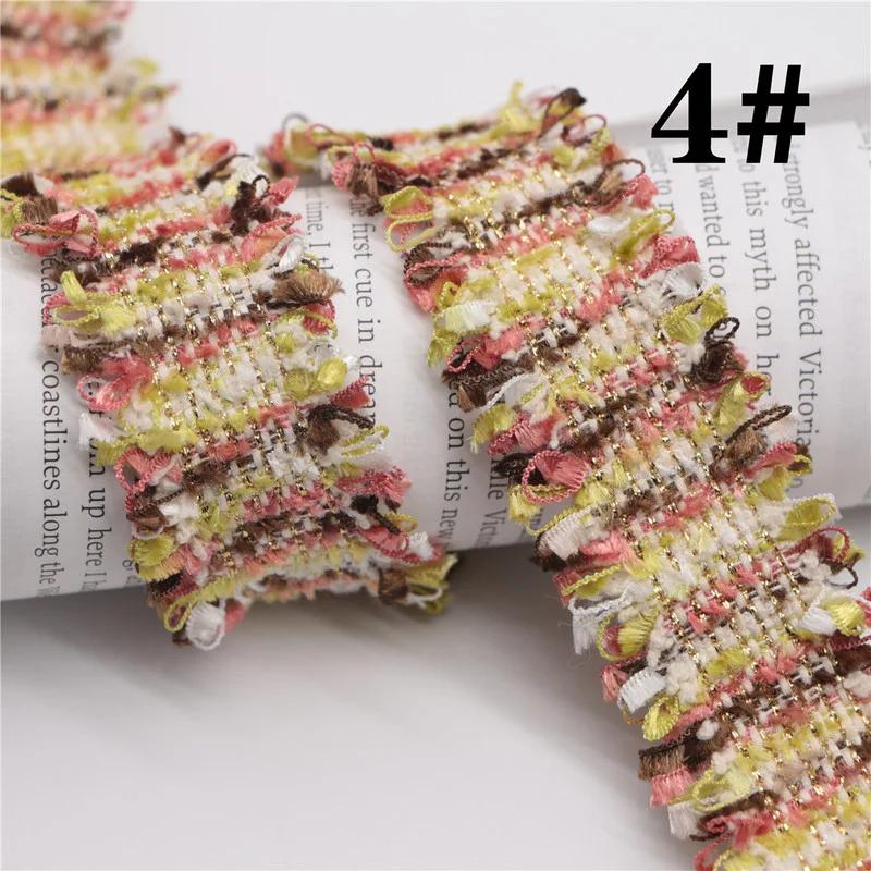 45 Yards Trim Vintage Embroidered Lace Sewing Lace Ribbon Fabric Handmade Costume Dress Sewing Trimmings Wedding Decoration