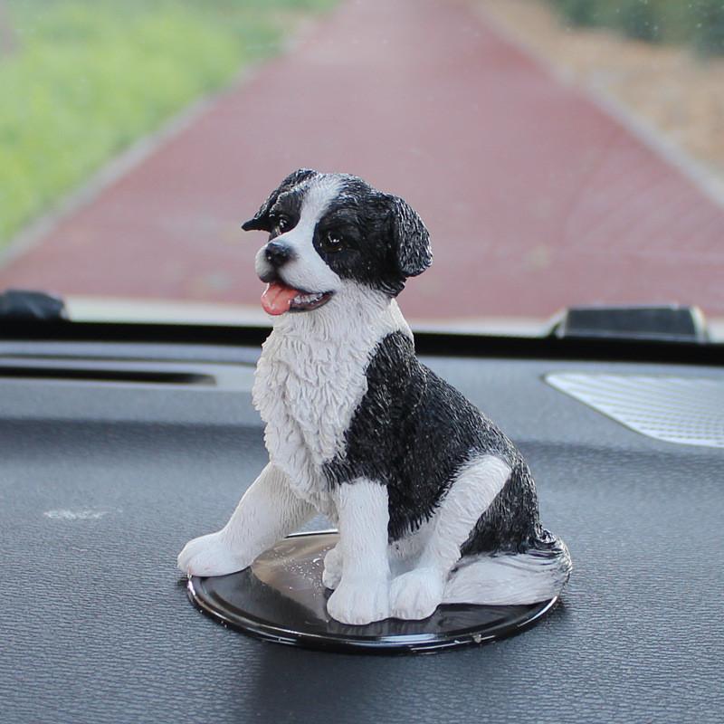 Simulated Dog Shepherd Resin Model Tabletop Figurine Micro Decoration Landscape