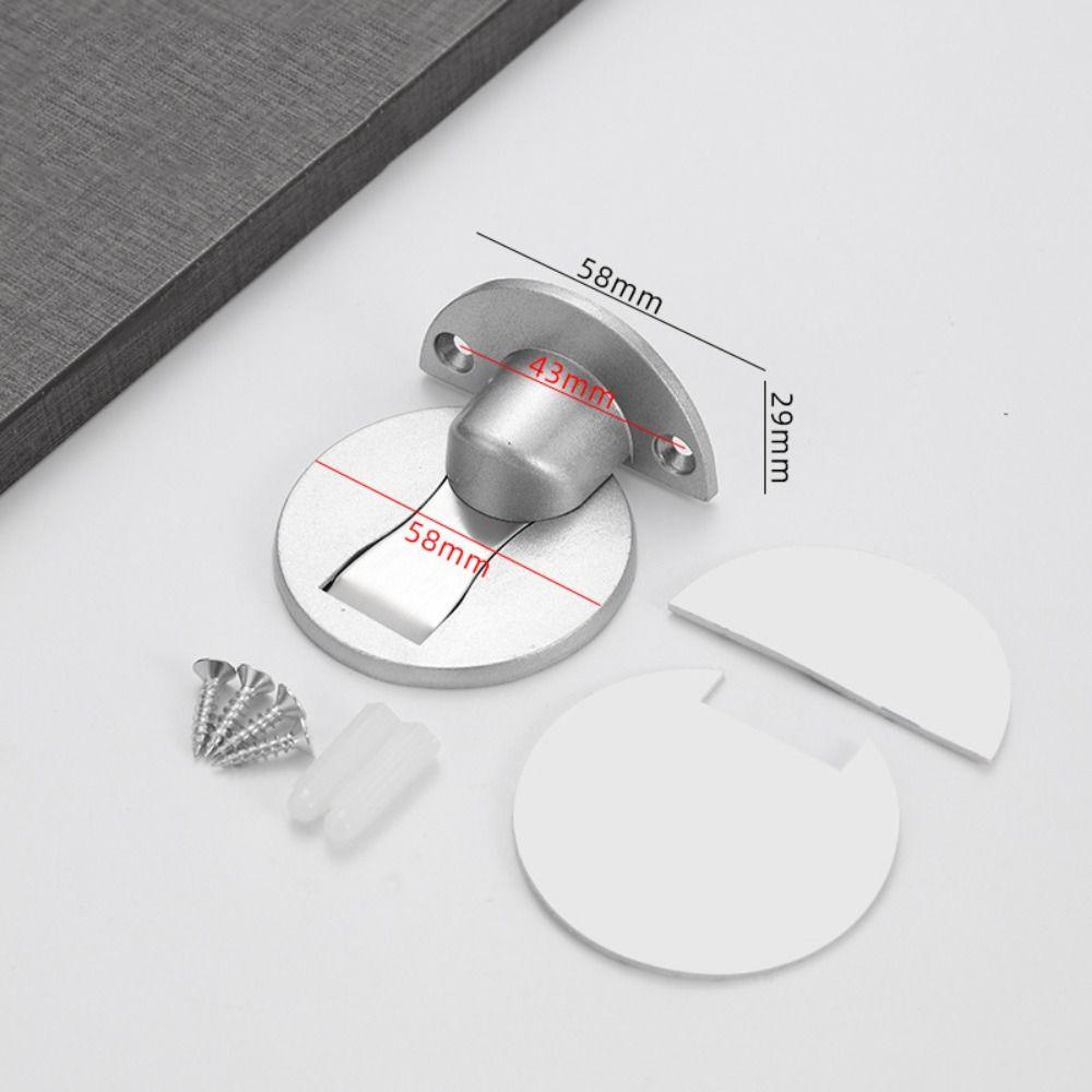 No Drilling Magnetic Door Stopper Adhesive Invisible Door Stop Non-Punch Door Holder Bedroom