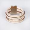 European-American Multi-layer Retro Cowhide Bracelet with Copper Accents