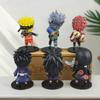 6Pcs/Set Cartoon Anime Naruto Figure Sasuke Kakashi Gaara Uchiha Madara Figurines PVC Model Toys Doll Gift