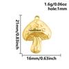 6pcs Assorted Leaf Fish Mushroom Plant Animal Pendant Enamel Charm Stainless Steel Charms For Jewelry Making Supplies DIY Craft