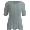 Shop   Women Frill ShorT Sleeve PleaTed T shirT lighT Purple Ble Wsh 1331