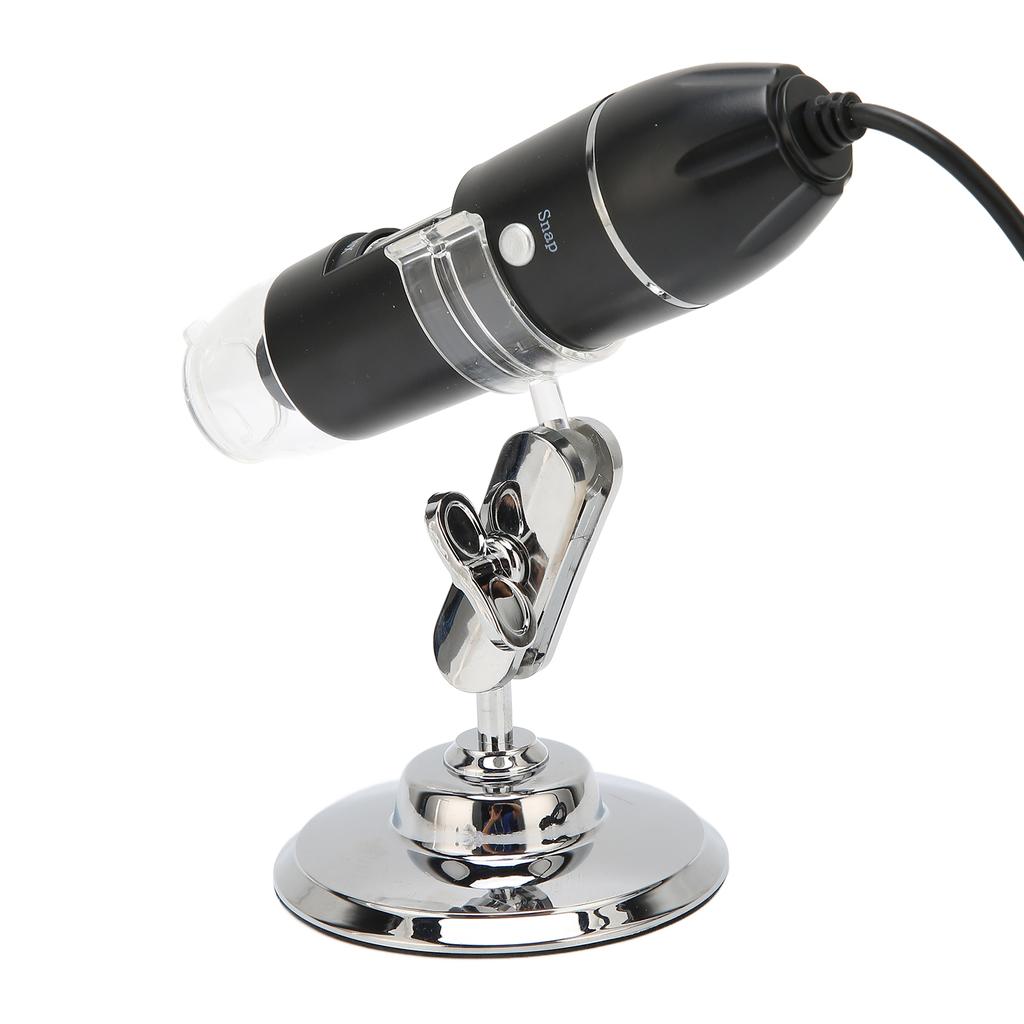 3 In 1 USB Digital Microscope 50X‑1600X Portable Handheld 8 LED Magnification Endoscope Camera for