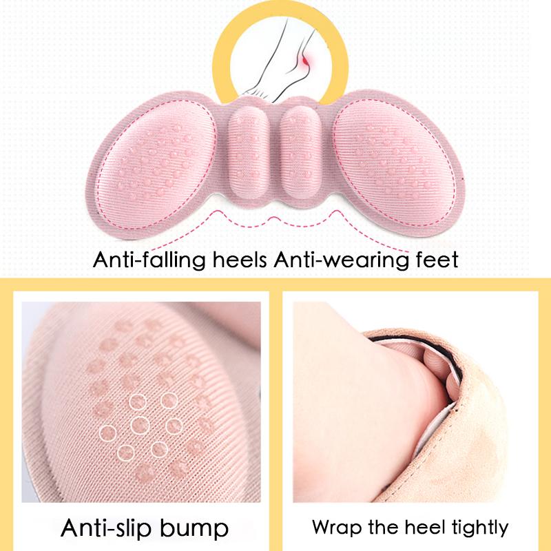 4pcs 3/6mm High Heel Pad Women Insoles Pain Relief Foot Care Insert Adjust Size Adhesive Heels Pads Liner Grip Protector Sticker