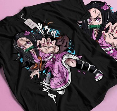 Nezuko T-Shirt Demon Slayer Kimetsu No Yaiba Anime Mitsuri Kanroji Tee Gift 248