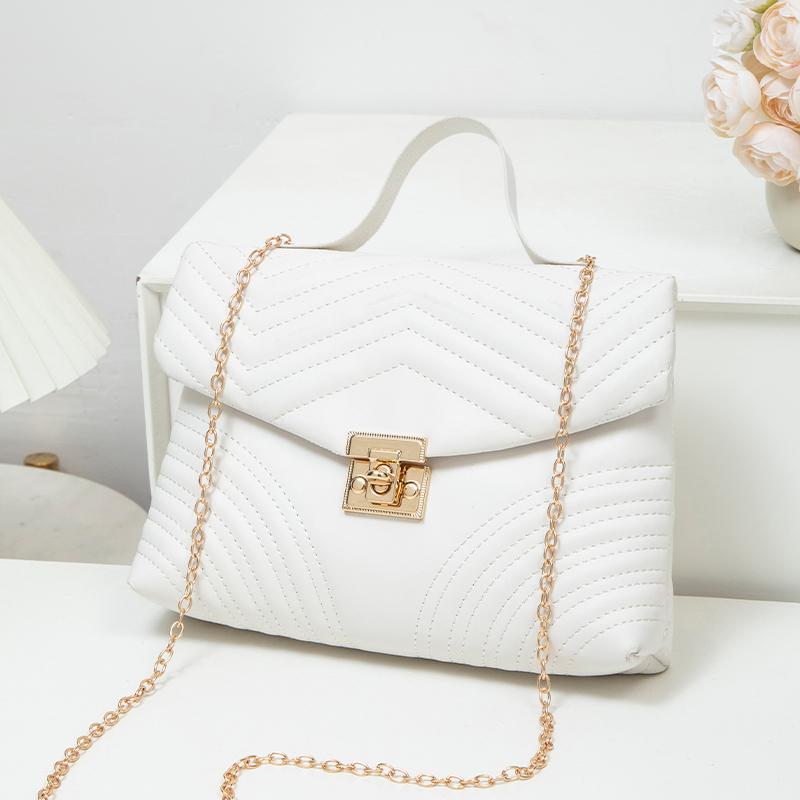 Women's One Shoulder Fashi Retro Small Square Bag Crossbody Handbags Minimalist Style Women's Chain Bag Suitable for Travel-ll