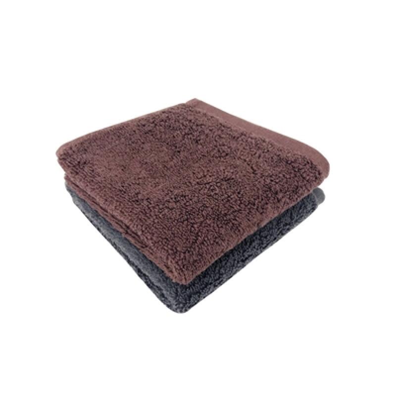 Deep Color Mini Hand Towel Set of 10, Premium 30-Count Cotton 10 chocolate browns