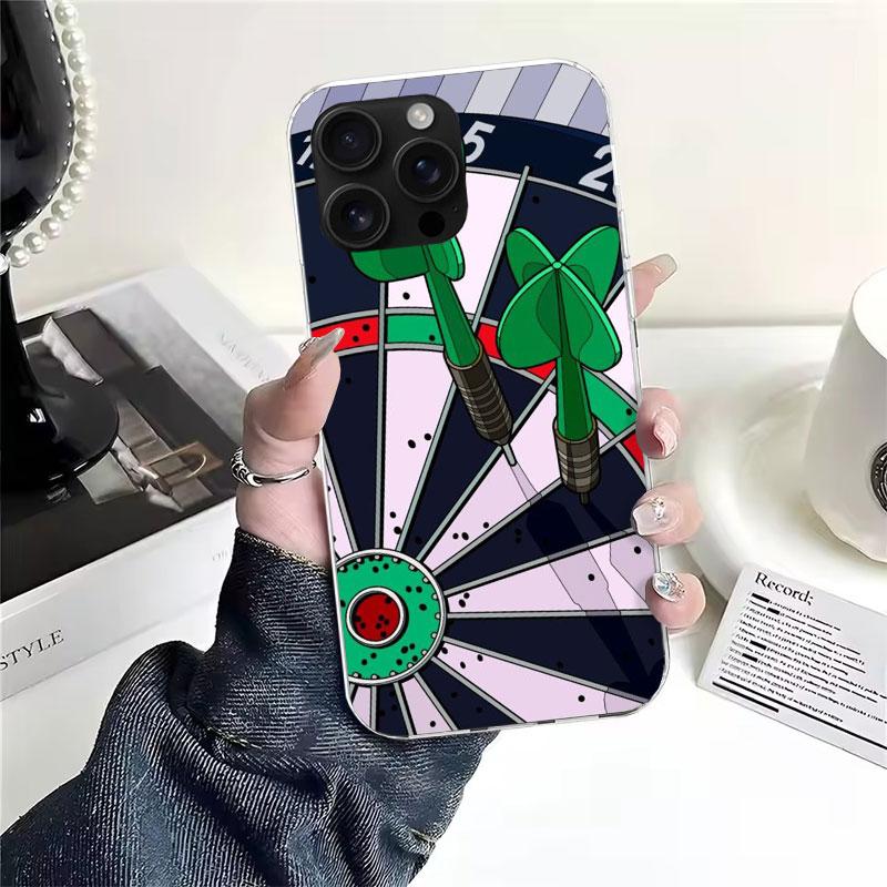 Darts Ästhetik Draht Zielscheibe Weiche Handyhülle Für IPhone 11 17 Air 16E 16 Pro Max 15 + 14 Plus 13 Mini 12 Apple 7 SE 8 Fundas Coq