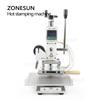 ZONESUN ZS-110C Digital Hot foil stamping machine heat press machine larger workbench with foil holder for leather embossing