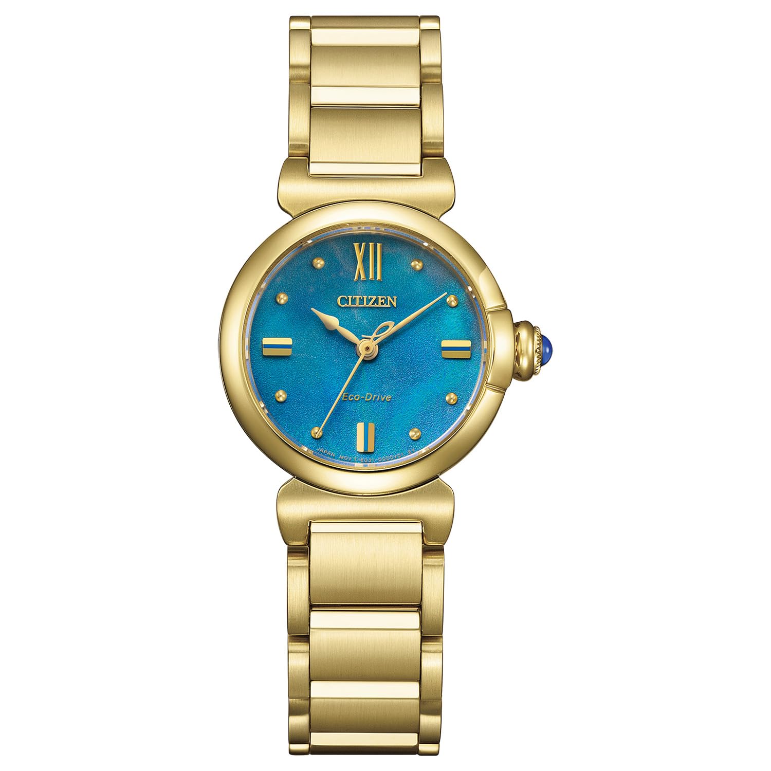 

CITIZEN L ROUND Collection Light Simple Design (Light-Powered Eco-Drive/Limited Edition/Waterproof) EM1133-85L Watch, Women s, Analog, Blue, Gold,