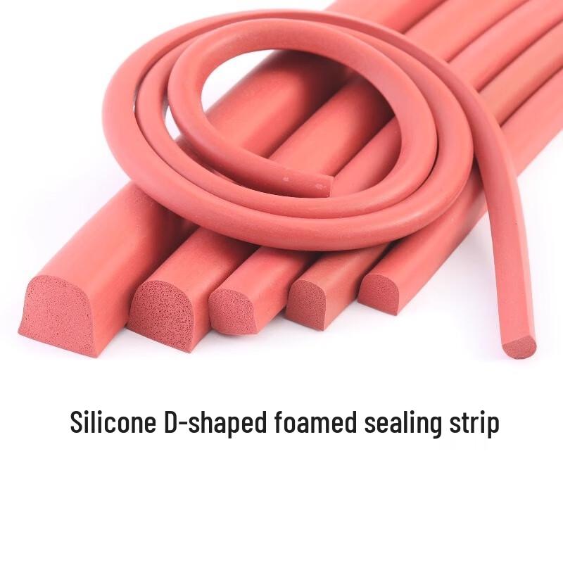 High-Temp Silicone Foam D-Profile Seal Strip
