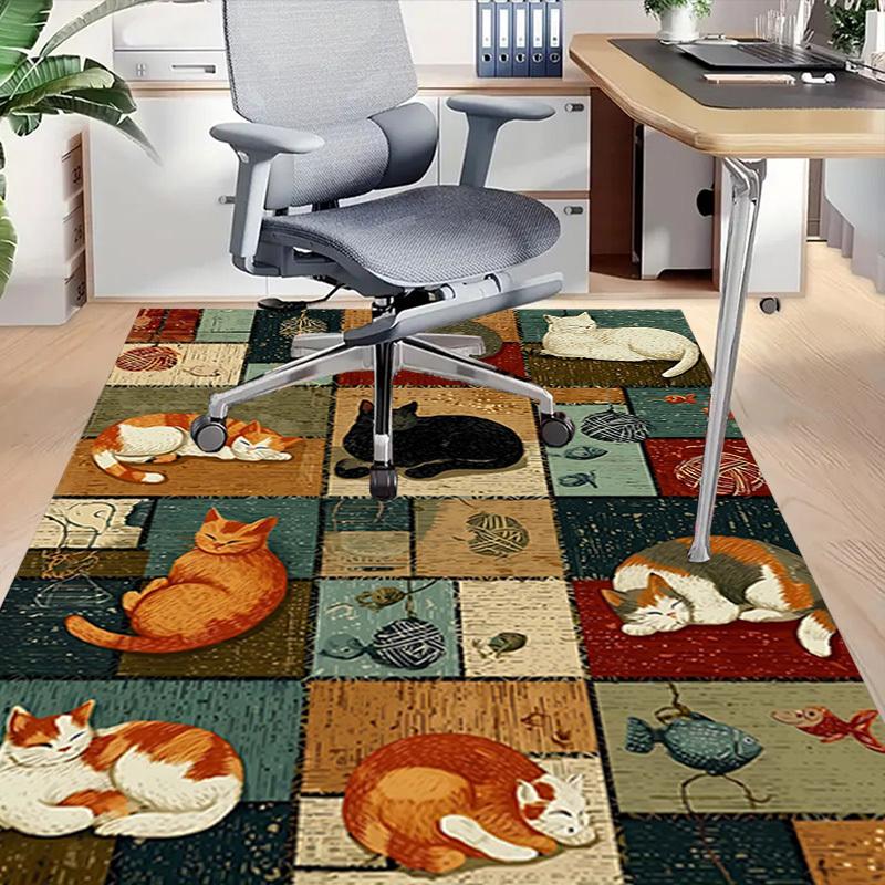 1PC cats quilt Extra Large Non-Slip Floor carpet, Office, family, bedroom, Studio Large Area Rug,Longlasting Material-J0399