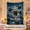 Custom Personalized Tapestry,Teenage Mutant Ninja Turtles Print Custom Name Text Wall Art Hanging for Bedroom