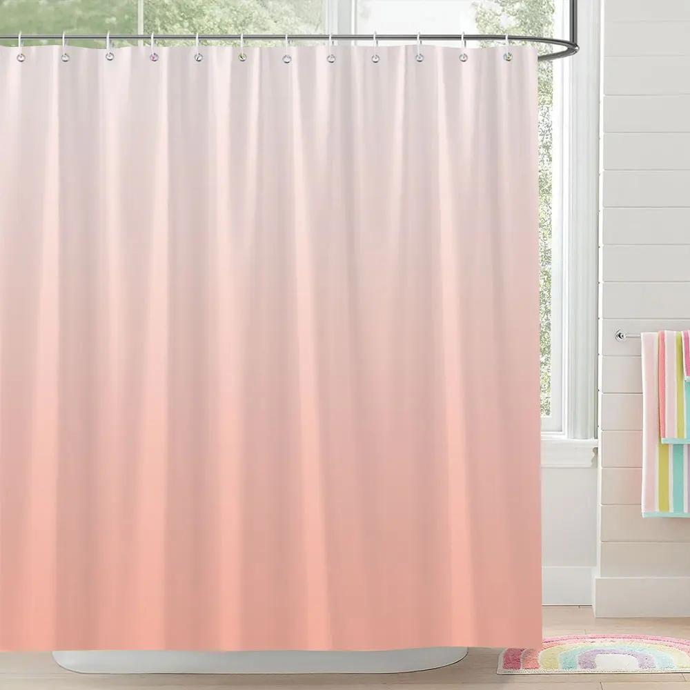 Square and Abstract Line Shower Curtain Geometric Patterns Simple Modern Polyester Fabric Bath Curtain with Hooks Bathroom Decor