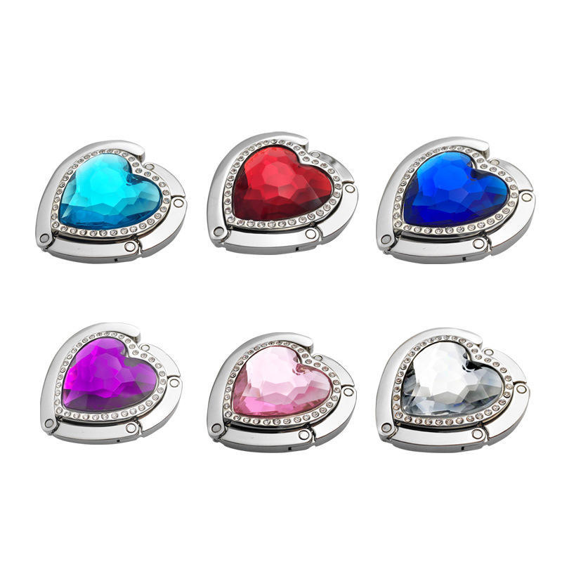 Trendy Women Bag Accessories Rhinestone Heart Handbag Hanger Foldable Desk Hook Holder Non Slip Back At Affordable S Free Real Reviews With Photos Joom Trendy Women Bag Accessories, Pink Rhinestone Desk Accessories