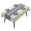 Elegant Ash Thousand Bird Grid Tablecloth Ins Style High-End Coffee Table Cloth Yarn Fabric Pvc Tablecloth Household