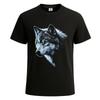 Wolf of the Midnight Dark Night Animal Graphic Mens Tshirt Novelty Tee Top