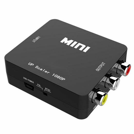 Portable Mini Full High Clarity 1080P HDMI-compatible To AV RCA Adapter Audio Composite Converter Box