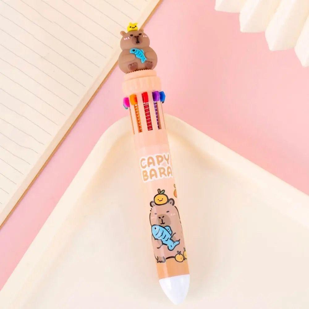 Writing Supplies Cartoon  Ballpoint Pens Kawaii Signature Pen Cute Capybara Ballpoint Pen